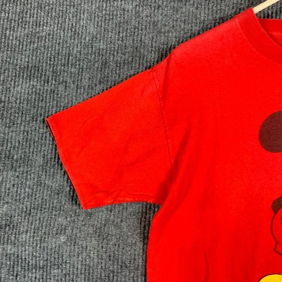 VTG Wellington‎ Apparel Mickey Mouse T Shirt Mens Large Red Disney Retro 90s USA - Picture 6 of 13